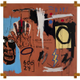 Bap, 1983. Acrylic, oilstick and paper collage on canvas mounted on tied wood supports, 72 x 72 inches, Van de Weghe Fine Art. (Courtesy of Art Basel)